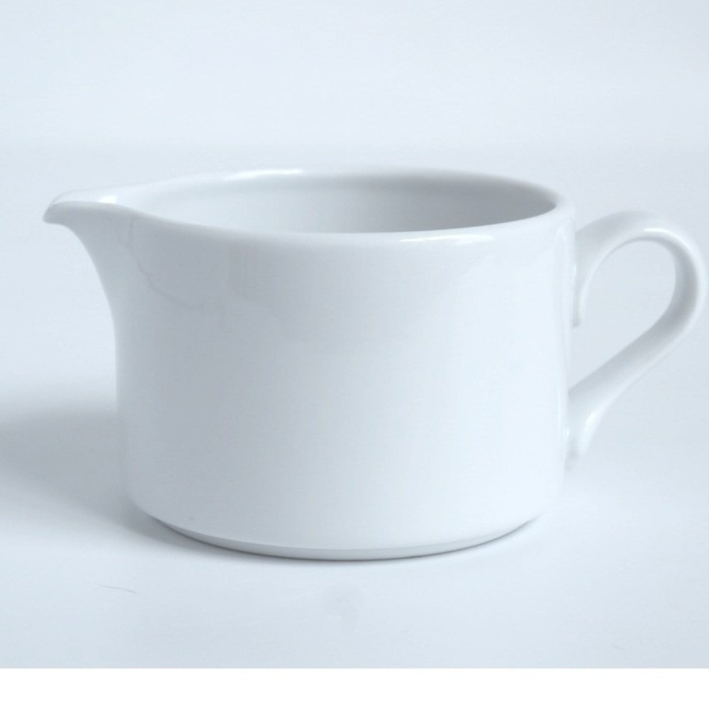 Dansk Bistro Creamer White Stoneware Minimalist Pitcher NR Thailand